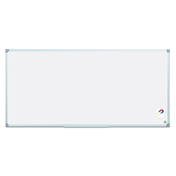 MasterVision® Earth Gold Ultra Magnetic Dry Erase Boards, 96 x 48, White Surface, Silver Aluminum Frame (BVCMA2107790) Each