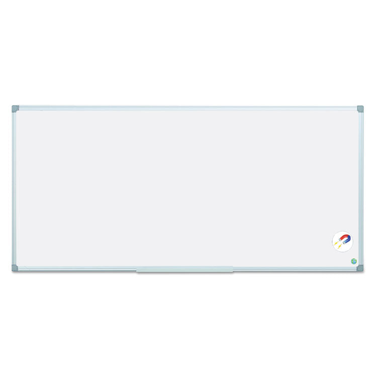 MasterVision® Earth Gold Ultra Magnetic Dry Erase Boards, 96 x 48, White Surface, Silver Aluminum Frame (BVCMA2107790) Each