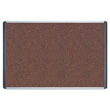 MasterVision® Tech Cork Board, 72 x 48, Tan Surface, Silver/Black Aluminum Frame (BVCMVI270501) Each