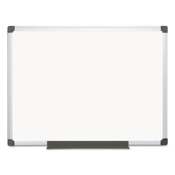 MasterVision® Value Melamine Dry Erase Board, 36 x 48, White Surface, Silver Aluminum Frame (BVCMA0512170MV) Each