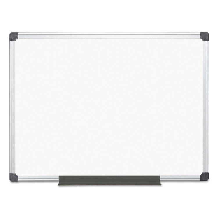 MasterVision® Value Melamine Dry Erase Board, 36 x 48, White Surface, Silver Aluminum Frame (BVCMA0512170MV) Each