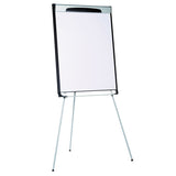 MasterVision® Tripod Extension Bar Magnetic Dry-Erase Easel, 39" to 72" High, Black/Silver (BVCEA23066720) Each