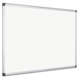 MasterVision® Value Lacquered Steel Magnetic Dry Erase Board, 72 x 48, White Surface, Silver Aluminum Frame (BVCMA2707170) Each