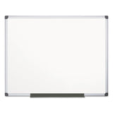 MasterVision® Value Lacquered Steel Magnetic Dry Erase Board, 72 x 48, White Surface, Silver Aluminum Frame (BVCMA2707170) Each