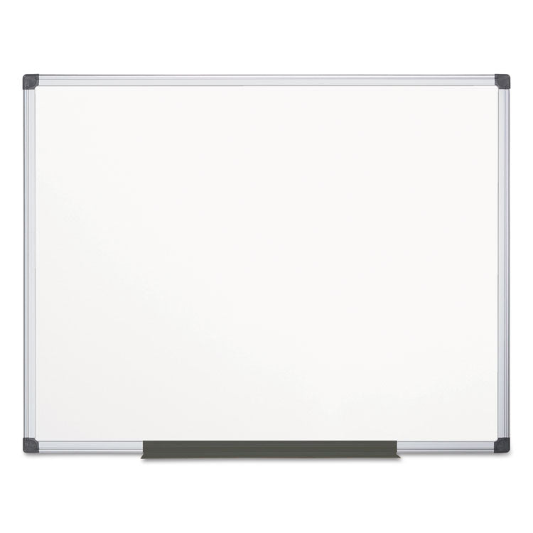 MasterVision® Value Lacquered Steel Magnetic Dry Erase Board, 72 x 48, White Surface, Silver Aluminum Frame (BVCMA2707170) Each