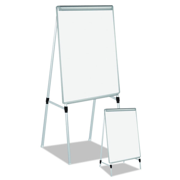 MasterVision® Silver Easy Clean Dry Erase Quad-Pod Presentation Easel, 45" to 79" High, Silver (BVCEA2300335MV) Each