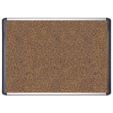 MasterVision® Tech Cork Board, 36 x 24, Tan Surface, Silver/Black Aluminum Frame (BVCMVI030501) Each