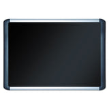 MasterVision® Soft-touch Bulletin Board, 48 x 36, Black Fabric Surface, Aluminum/Black Aluminum Frame (BVCMVI050301) Each