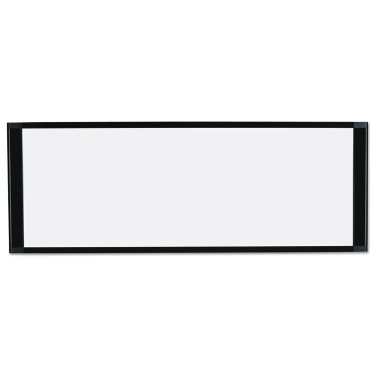 MasterVision® Cubicle Workstation Dry Erase Board, 36 x 18, White Surface, Black Aluminum Frame (BVCMA10007705) Each