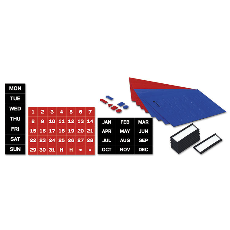 MasterVision® Gridded Magnetic Steel Dry Erase Planning Board with Accessories, 1 x 2 Grid, 48 x 36, White Surface, Silver Aluminum Frame (BVCMA0592830A) Each