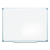 MasterVision® Earth Silver Easy-Clean Dry Erase Board, Reversible, 48 x 36, White Surface, Silver Aluminum Frame (BVCMA0500790) Each