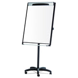 MasterVision® Platinum Mobile Easel, 29 x 41, White Surface, Black Plastic Frame (BVCEA48066720) Each