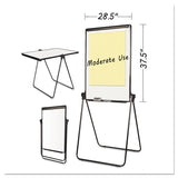 MasterVision® Folds-to-a-Table Melamine Easel, 28.5 x 37.5, White, Steel/Laminate (BVCEA14000583MV) Each