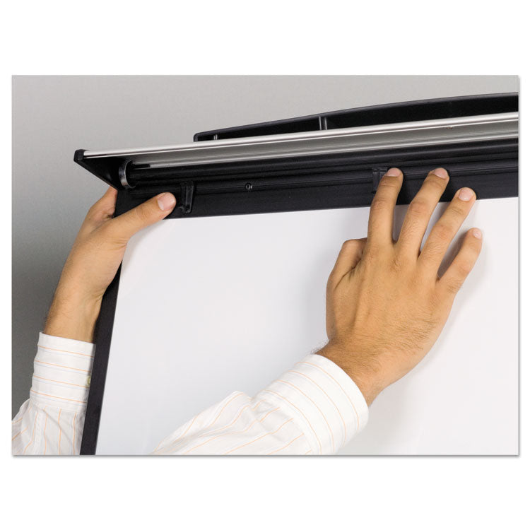 MasterVision® Tripod Extension Bar Magnetic Dry-Erase Easel, 69" to 78" High, Black/Silver (BVCEA48062119) Each