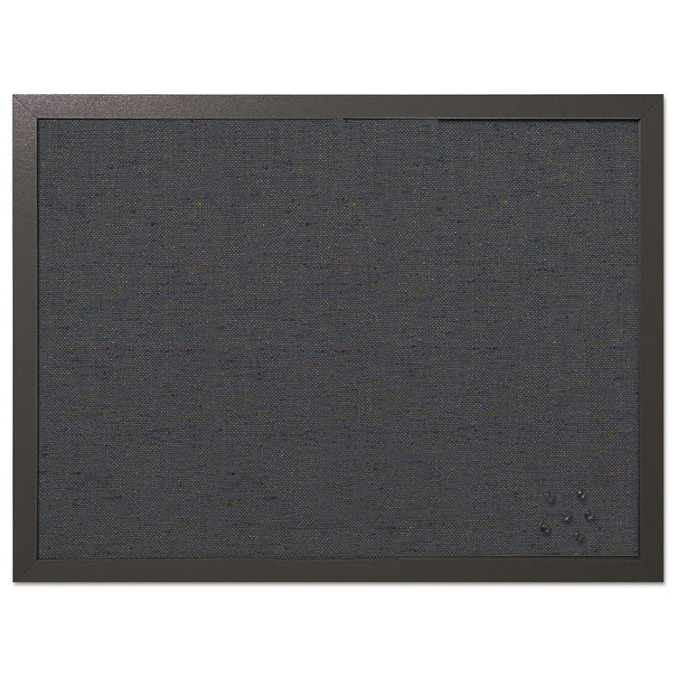 MasterVision® Designer Fabric Bulletin Board, 24 x 18, Black Surface, Black MDF Wood Frame (BVCFB0471168) Each