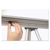 MasterVision® Telescoping Tripod Display Easel, Adjusts 38" to 69" High, Metal, Silver (BVCFLX05102MV) Each