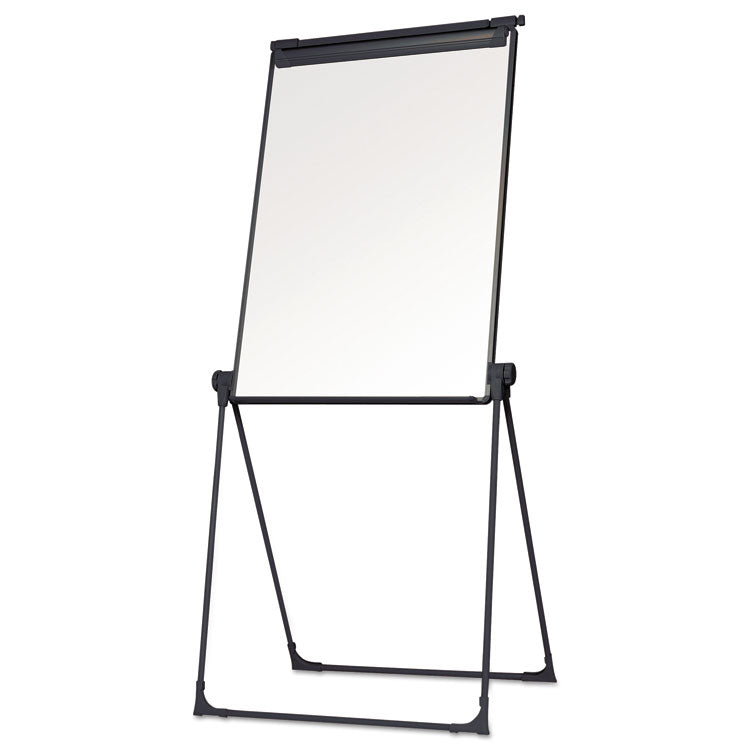 MasterVision® Folds-to-a-Table Melamine Easel, 28.5 x 37.5, White, Steel/Laminate (BVCEA14000583MV) Each