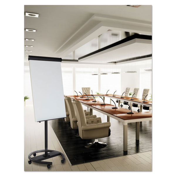 MasterVision® 360 Multi-Use Mobile Magnetic Dry Erase Easel, 27 x 41, White Surface, Black Steel Frame (BVCEA4806156) Each