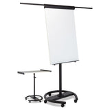 MasterVision® 360 Multi-Use Mobile Magnetic Dry Erase Easel, 27 x 41, White Surface, Black Steel Frame (BVCEA4806156) Each