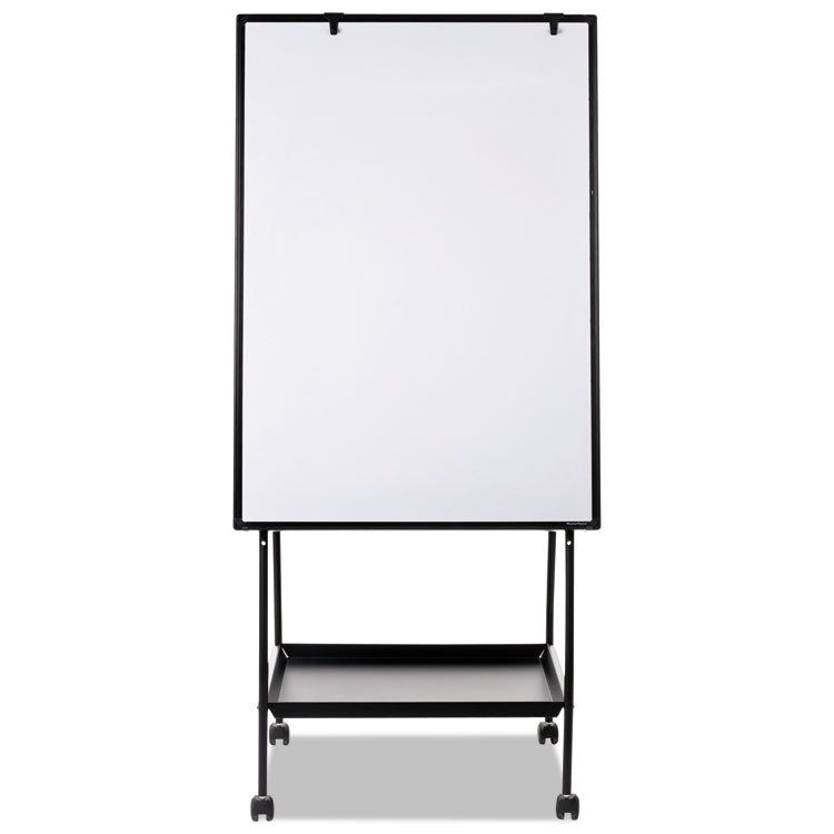 MasterVision® Creation Station Dry Erase Board, 29.5 x 74.88, White Surface, Black Metal Frame (BVCEA49125016) Each