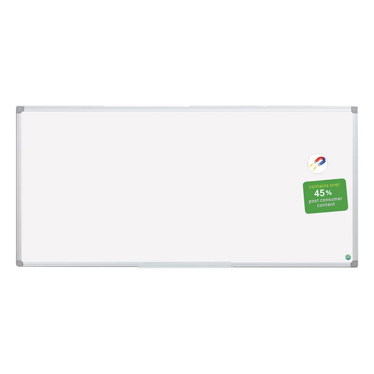 MasterVision® Earth Gold Ultra Magnetic Dry Erase Boards, 96 x 48, White Surface, Silver Aluminum Frame (BVCMA2107790) Each