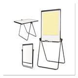 MasterVision® Folds-to-a-Table Melamine Easel, 28.5 x 37.5, White, Steel/Laminate (BVCEA14000583MV) Each