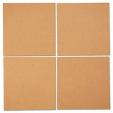 Universal® Cork Tile Panels, 12 x 12, Brown Surface, 4/Pack (UNV43404)