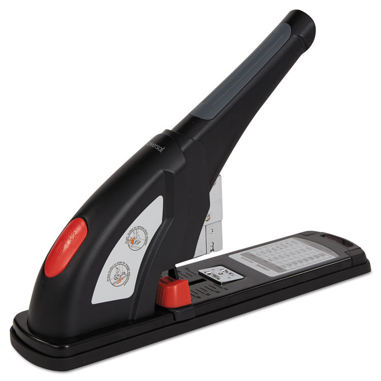 Universal® Heavy-Duty Stapler, 200-Sheet Capacity, Black/Graphite/Red (UNV43048) Each