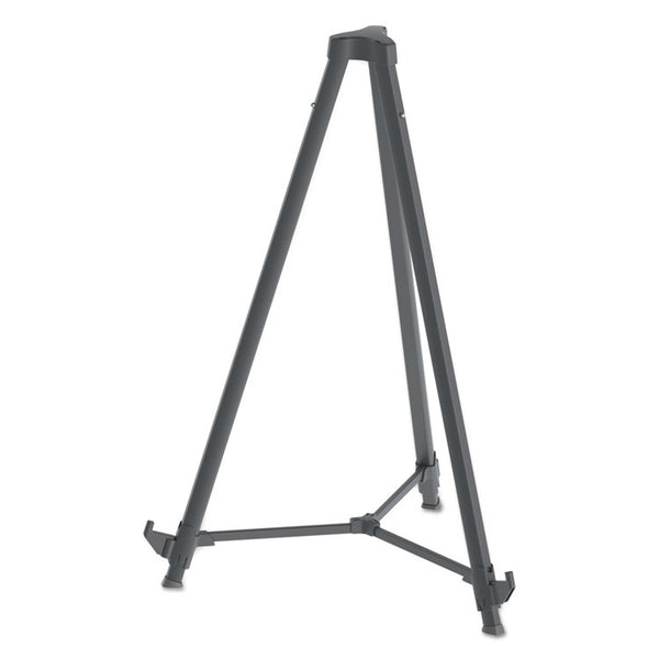 MasterVision® Quantum Heavy Duty Display Easel, 35.62" to 61.22" High, Plastic, Black (BVCFLX11404) Each