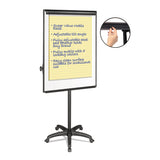 MasterVision® Silver Easy Clean Dry Erase Mobile Presentation Easel, 44" to 75.25" High (BVCEA4800055) Each