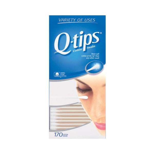 Q-Tip® Swabstick Cotton Tip Cotton Shaft 3 Inch NonSterile 170 per Pack (483782_BX) 1/BX