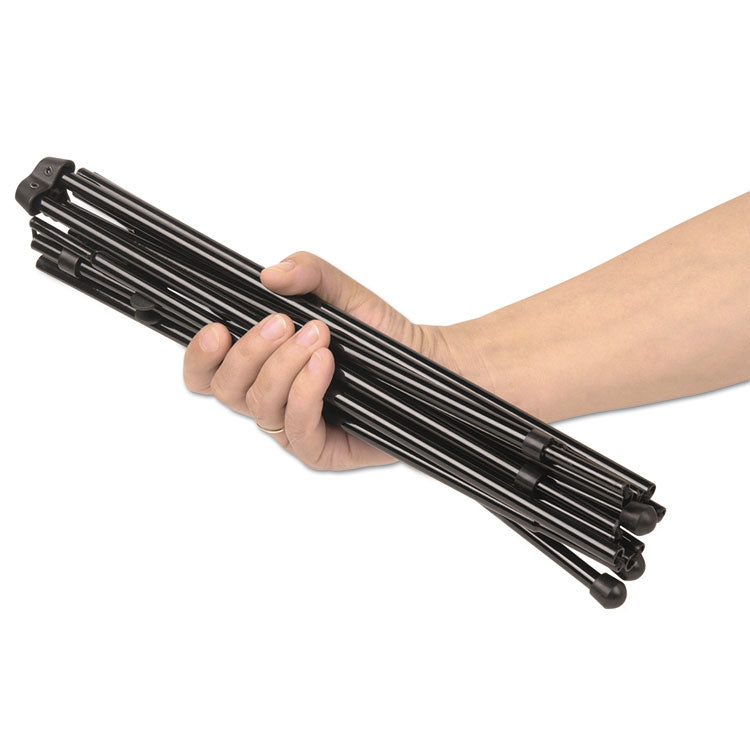 Universal® Instant Setup Foldaway Easel, Adjusts 15" to 61" High, Steel, Black (UNV43029) Each