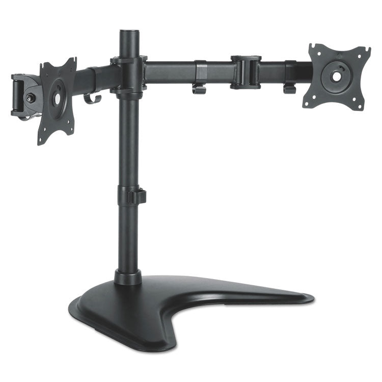 Kantek Dual Monitor Articulating Desktop Stand, For 13" to 27" Monitors, 32" x 13" x 17.5", Black, Supports 18 lb (KTKMA225) Each