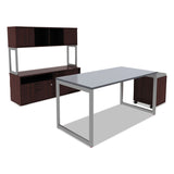 Alera® Reversible Laminate Table Top, Rectangular, 59.38w x 29.5d, White/Gray (ALETT6030WG) Each
