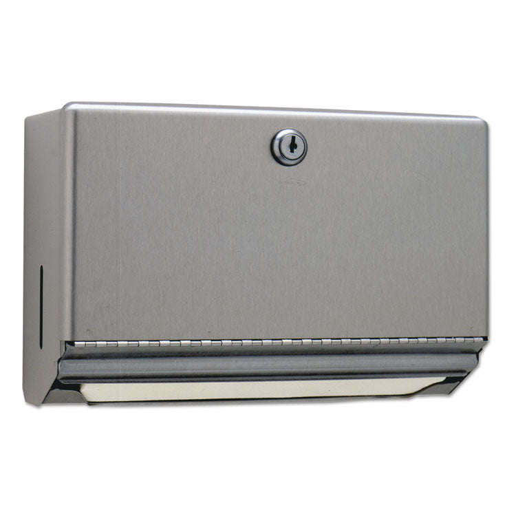 Bobrick Surface-Mounted Paper Towel Dispenser, 10.75 x 4 x 7.06, Stainless Steel (BOB26212) Each