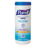 PURELL® Premoistened Hand Sanitizing Wipes, Cloth, 5.75 x 7, Fresh Citrus, White, 100/Canister (GOJ911112EA) Each