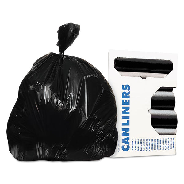 AccuFit® Linear Low Density Can Liners with AccuFit Sizing, 23 gal, 0.9 mil, 30" x 45", Black, 20 Bags/Roll, 10 Rolls/Carton (HERH6045TKR01) Case of 200