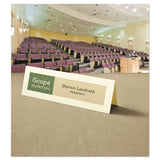 Avery® Large Embossed Tent Card, Ivory, 3.5 x 11, 1 Card/Sheet, 50 Sheets/Pack (AVE5915) Pack of 50