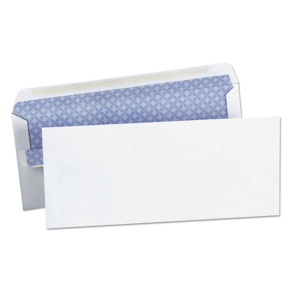 Universal® Self-Seal Security Tint Business Envelope, #10, Square Flap, Self-Adhesive Closure, 4.13 x 9.5, White, 500/Box (UNV36101)