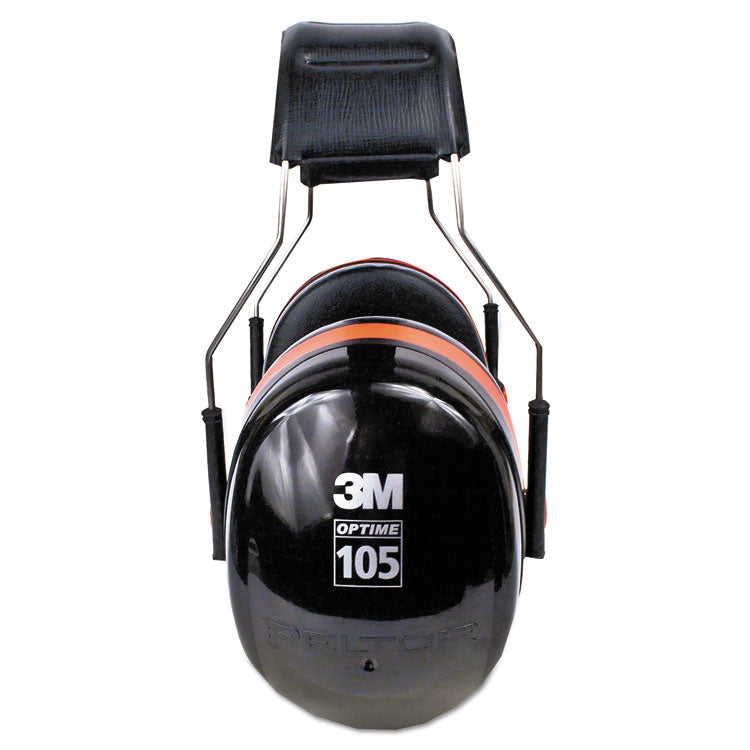 3M™ PELTOR OPTIME 105 High Performance Ear Muffs H10A, 30 dB NRR, Black/Red (MMMH10A) Each