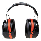 3M™ PELTOR OPTIME 105 High Performance Ear Muffs H10A, 30 dB NRR, Black/Red (MMMH10A) Each