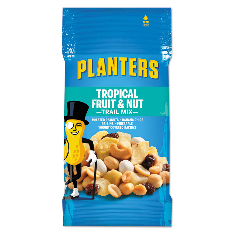 Planters® Trail Mix, Tropical Fruit and Nut, 2 oz Bag, 72/Carton (PTN00026) Case of 72