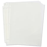 Universal® Top-Load Poly Sheet Protectors, Std Gauge, Nonglare, Clear, 50/Pack (UNV21126)