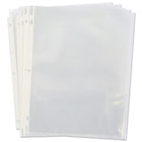 Universal® Top-Load Poly Sheet Protectors, Economy, Letter, 100/Box (UNV21130)