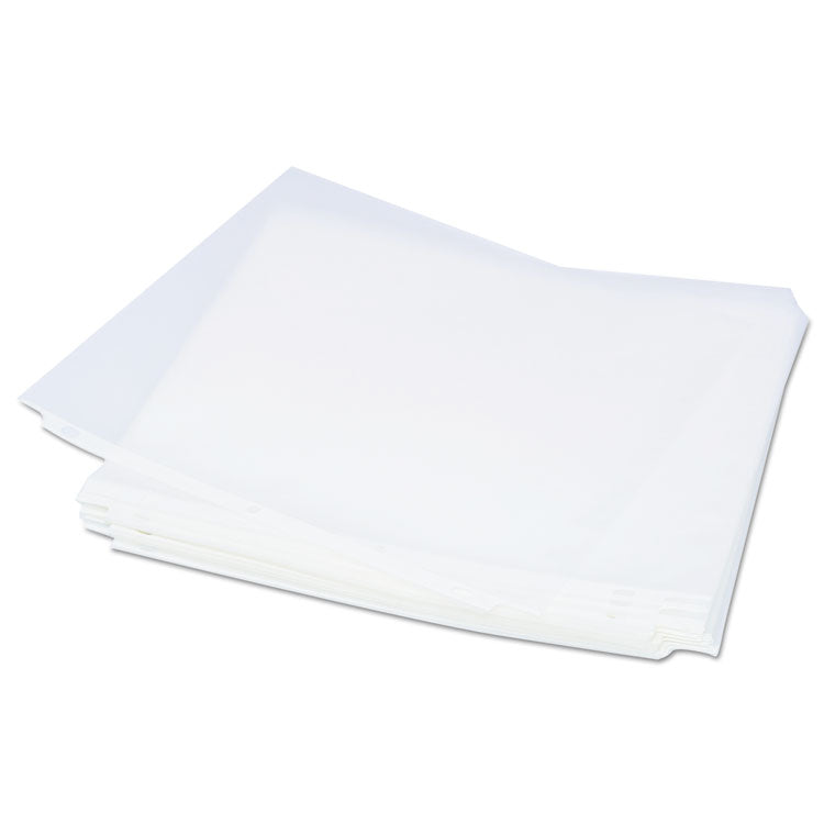 Universal® Top-Load Poly Sheet Protectors, Std Gauge, Nonglare, Clear, 50/Pack (UNV21126)