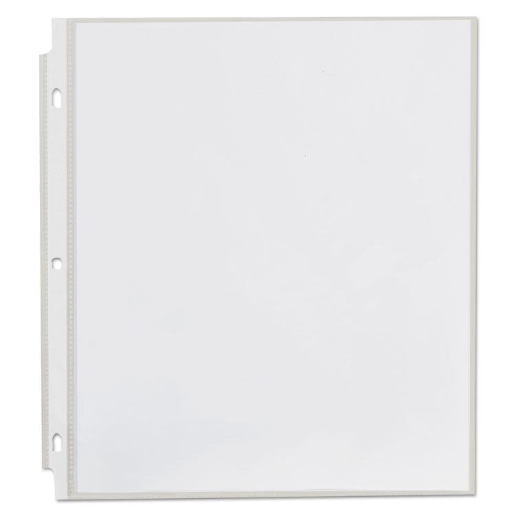 Universal® Top-Load Poly Sheet Protectors, Standard Gauge, Letter, Clear, 50/Pack (UNV21124)