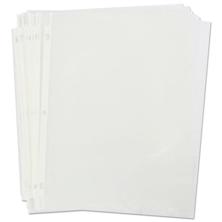 Universal® Standard Sheet Protector, Standard, 8.5 x 11, Clear, Non-Glare, 100/Box (UNV21121)