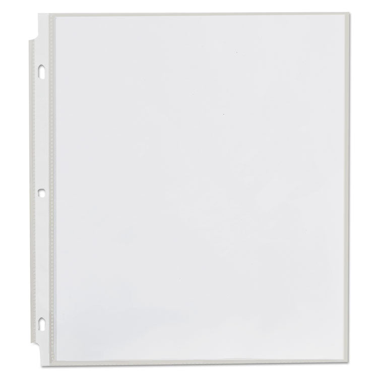 Universal® Top-Load Poly Sheet Protectors, Std Gauge, Nonglare, Clear, 50/Pack (UNV21126)