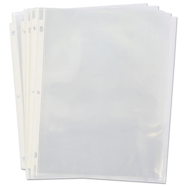 Universal® Top-Load Poly Sheet Protectors, Heavy Gauge, Clear, 50/Pack (UNV21128)