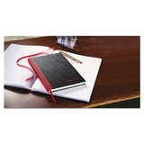 Black n' Red™ Hardcover Casebound Notebooks, SCRIBZEE Compatible, 1-Subject, Wide/Legal Rule, Black Cover, (96) 8.25 x 5.63 Sheets (JDKE66857) Each